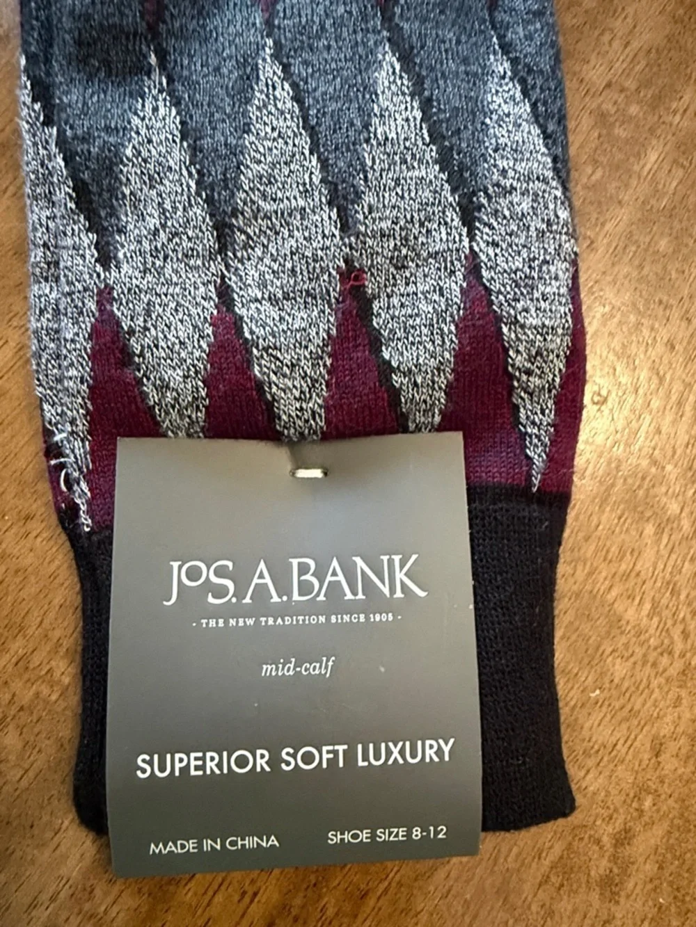 Jos. A. Bank mid calf soft luxury mid calf sock